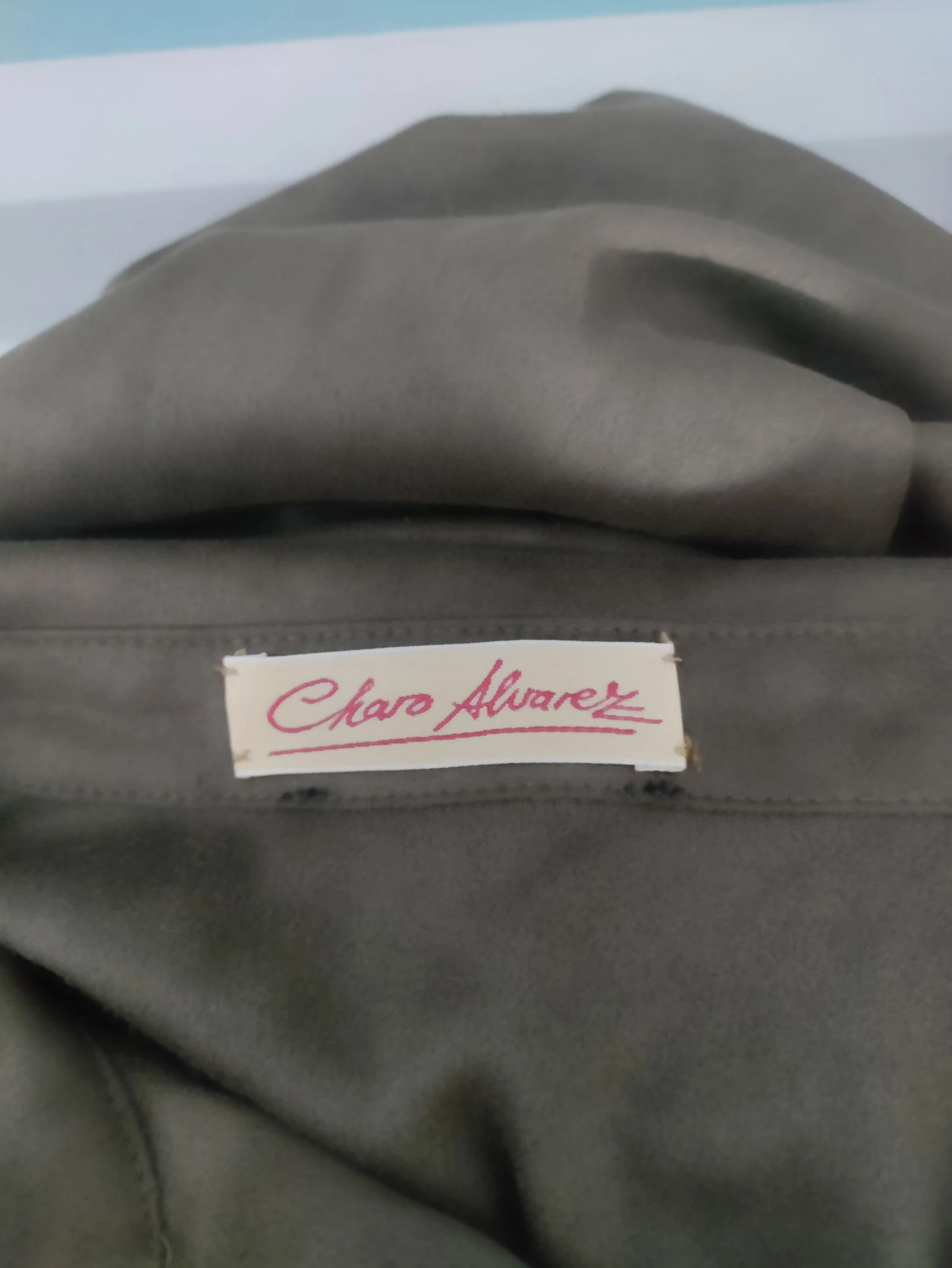 Boho safari-stijl bruin suède hemdjurk met riem – Past op maat L (zie afmetingen) – photo 10